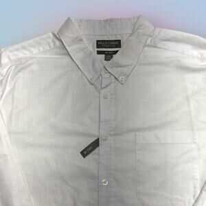 FALLS CREEK Men's XXL White NO TUCK Dress Shirt